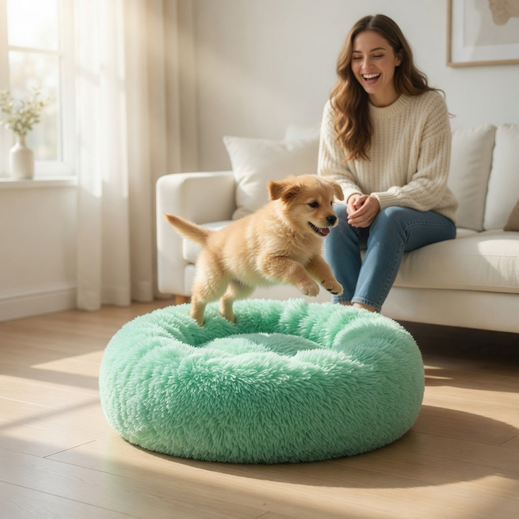Plush faux fur material